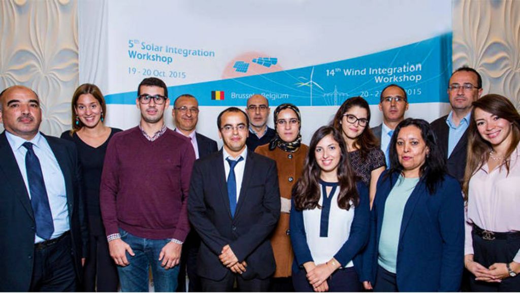 [Translate to ar:] The Moroccan delegation at the Renewable Energy integration workshop in Brussels